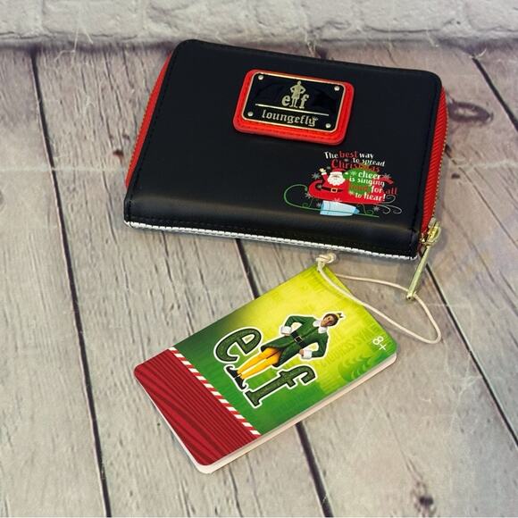 Elf Loungefly Christmas Zipper Wallet - Picture 2 of 3